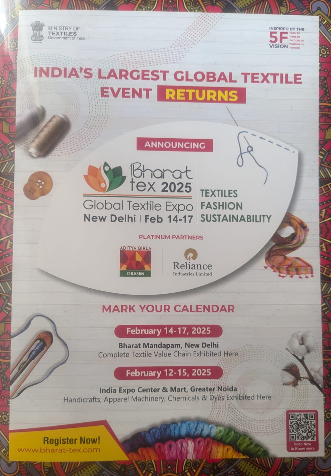 Bharat Tex 2025: Progressing well